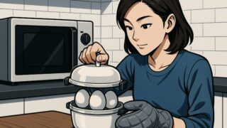 ニトリの電子レンジゆで卵メーカーの爆発しない理由と使い方解説