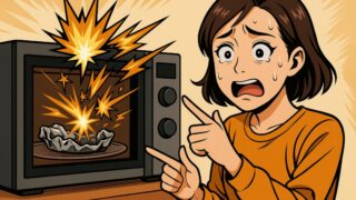 電子レンジにアルミホイルを入れてしまった後の臭い・故障リスクまとめ